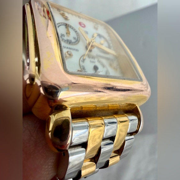 👑✅PRICE FIRM✅ Beautiful MICHELE Signature Mid Deco 29mm Bracelet Watch - Picture 10 of 17